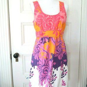 Tibi Mod Abstract floral Sleeveless Dress Cotton